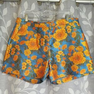 Jade Marigold Ada Floral Orange and Blue Shorts size 12